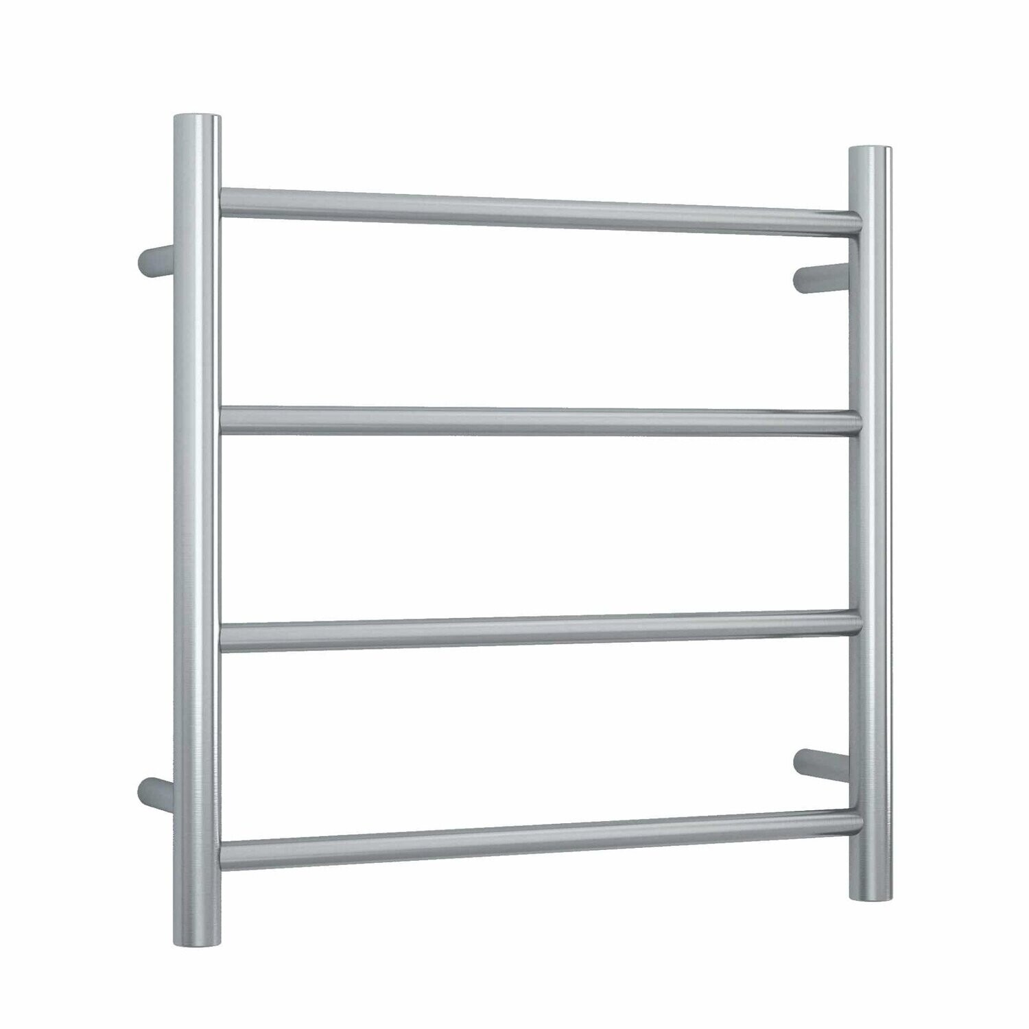 Heated Towel Rail - Straight Round Brushed SRB25M