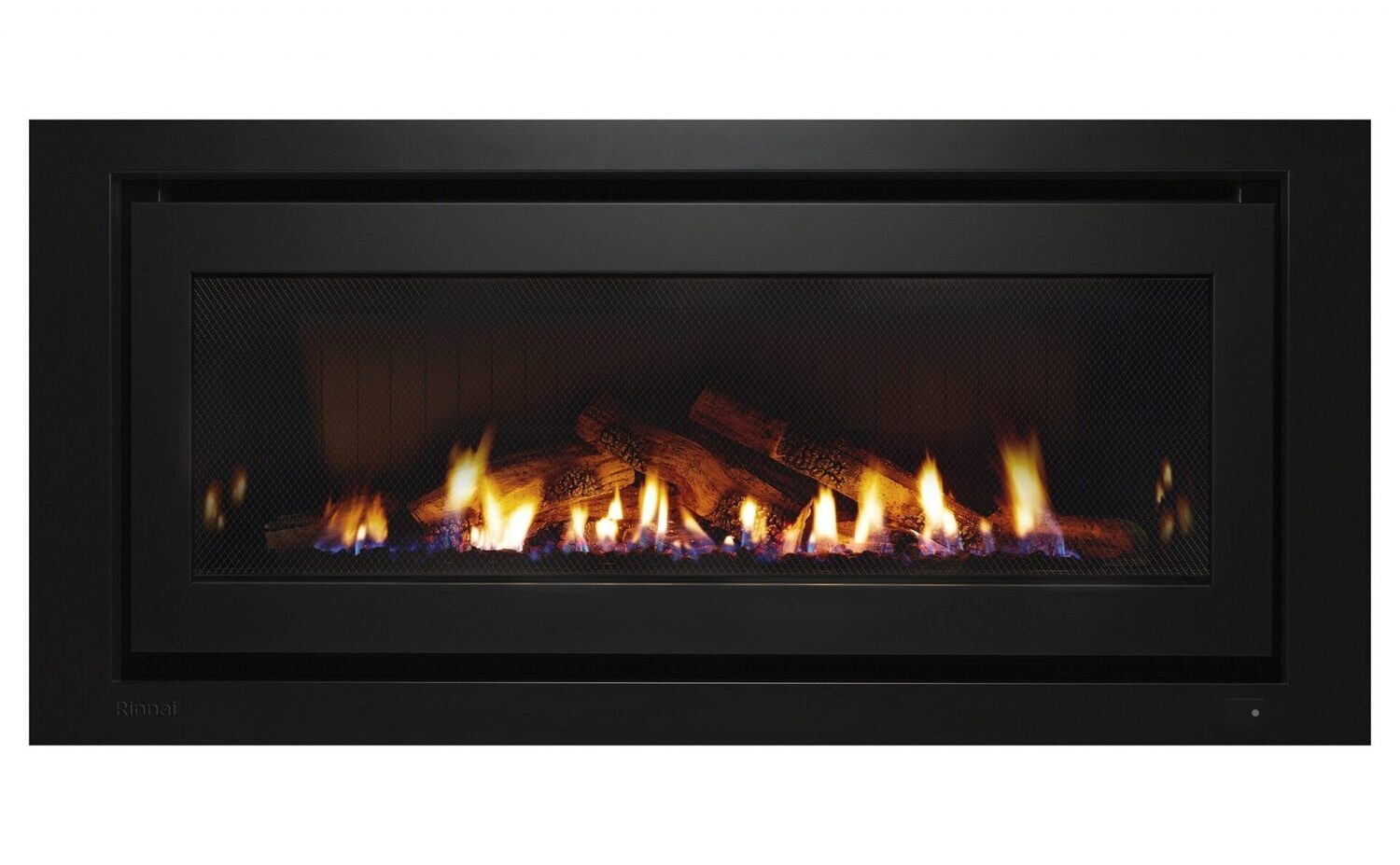 Rinnai 1250 Gas Log Heater, Style: Gas Log - Black on Black