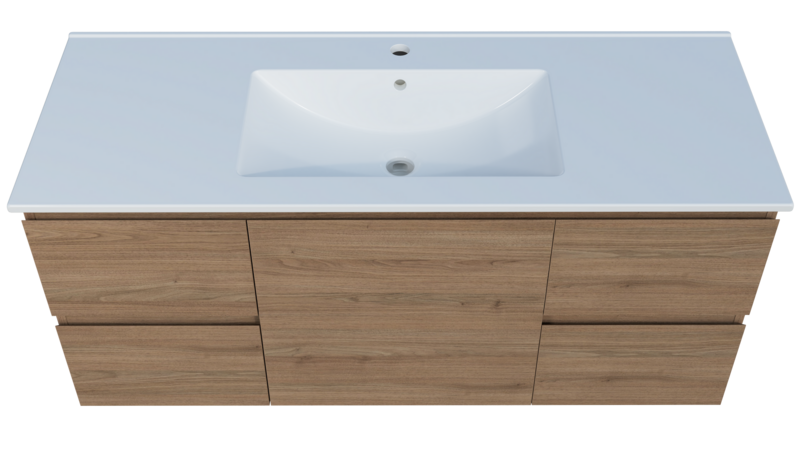 Harmony 1200mm Wall Hung Vanity with 4 Drawers