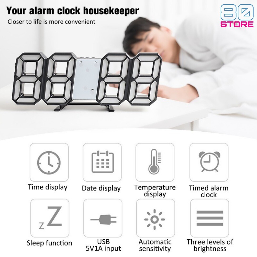 3D LED Digital Clock