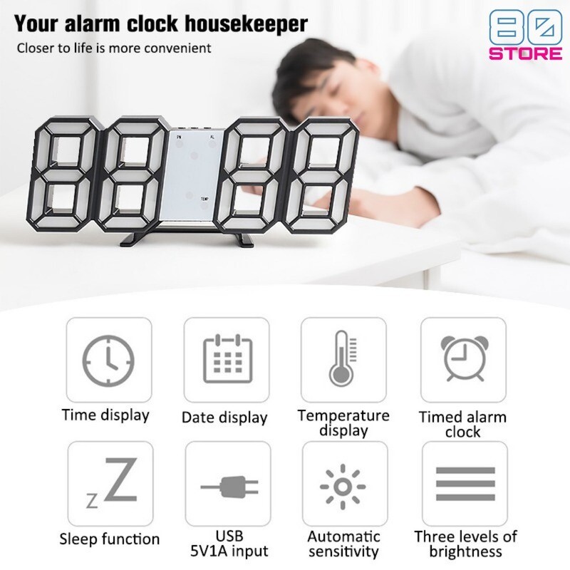 3D LED Digital Clock