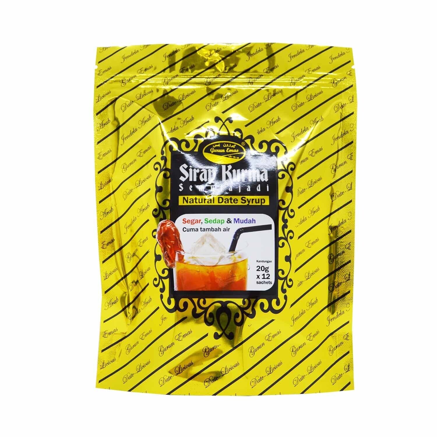 Gurun Emas Natural Date Syrup 20gm x 12 pcs