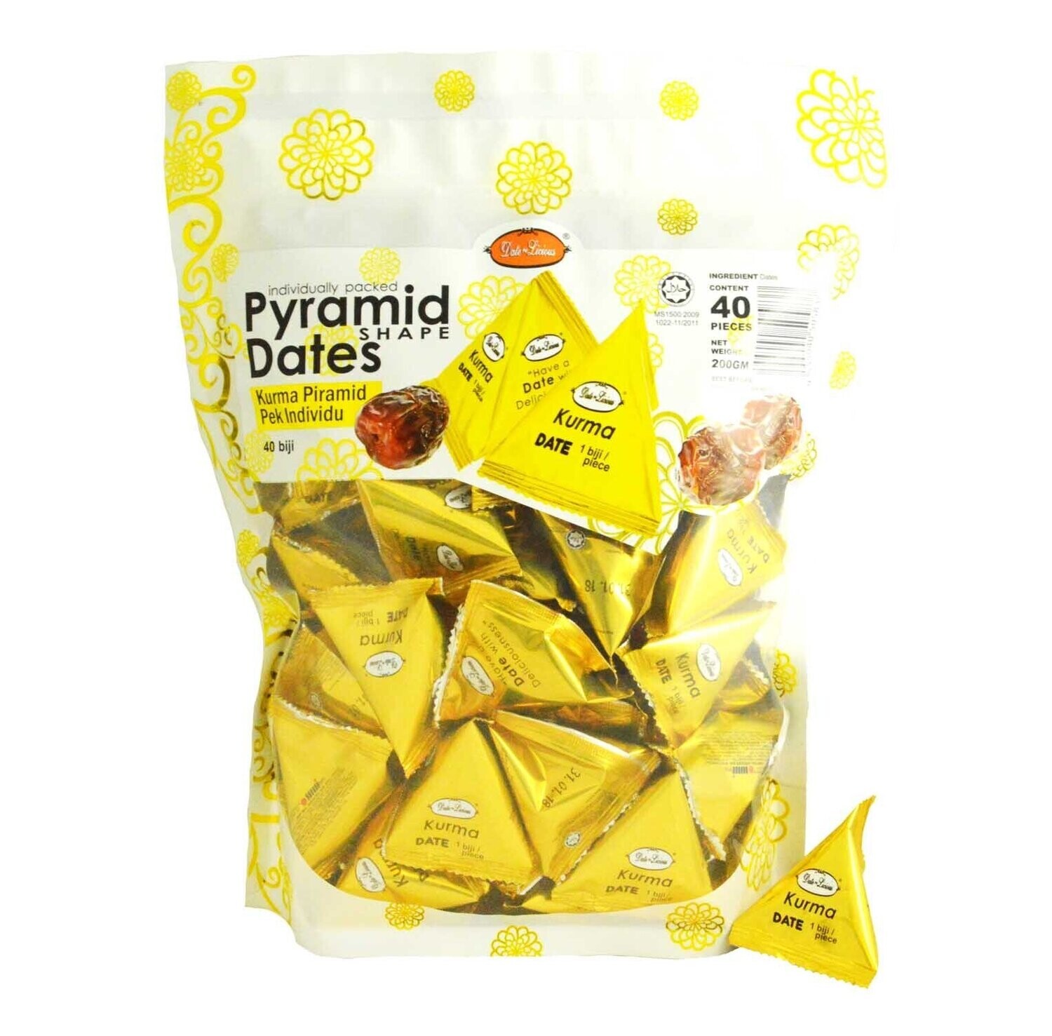 Date-Licious Individually Pyramid Dates (40 pcs)