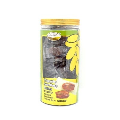 Gurun Emas Clear Jar – Organic Seedless Dates (Individual Pack) 380gm
