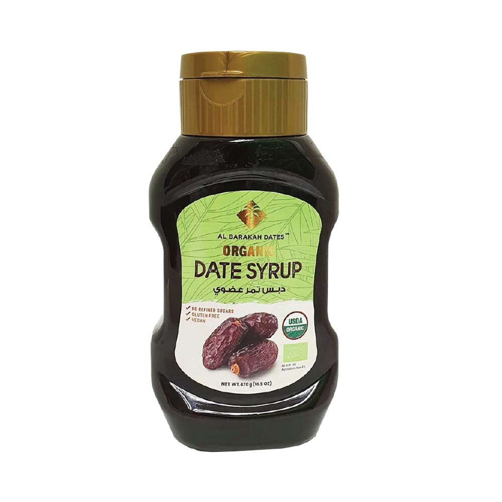 Al-Barakah Organic Dates Syrup Flip Bottle 470gm
