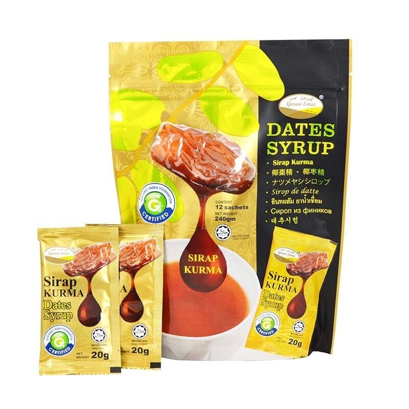 Gurun Emas Date Syrup Pouch 20gm x 12pcs