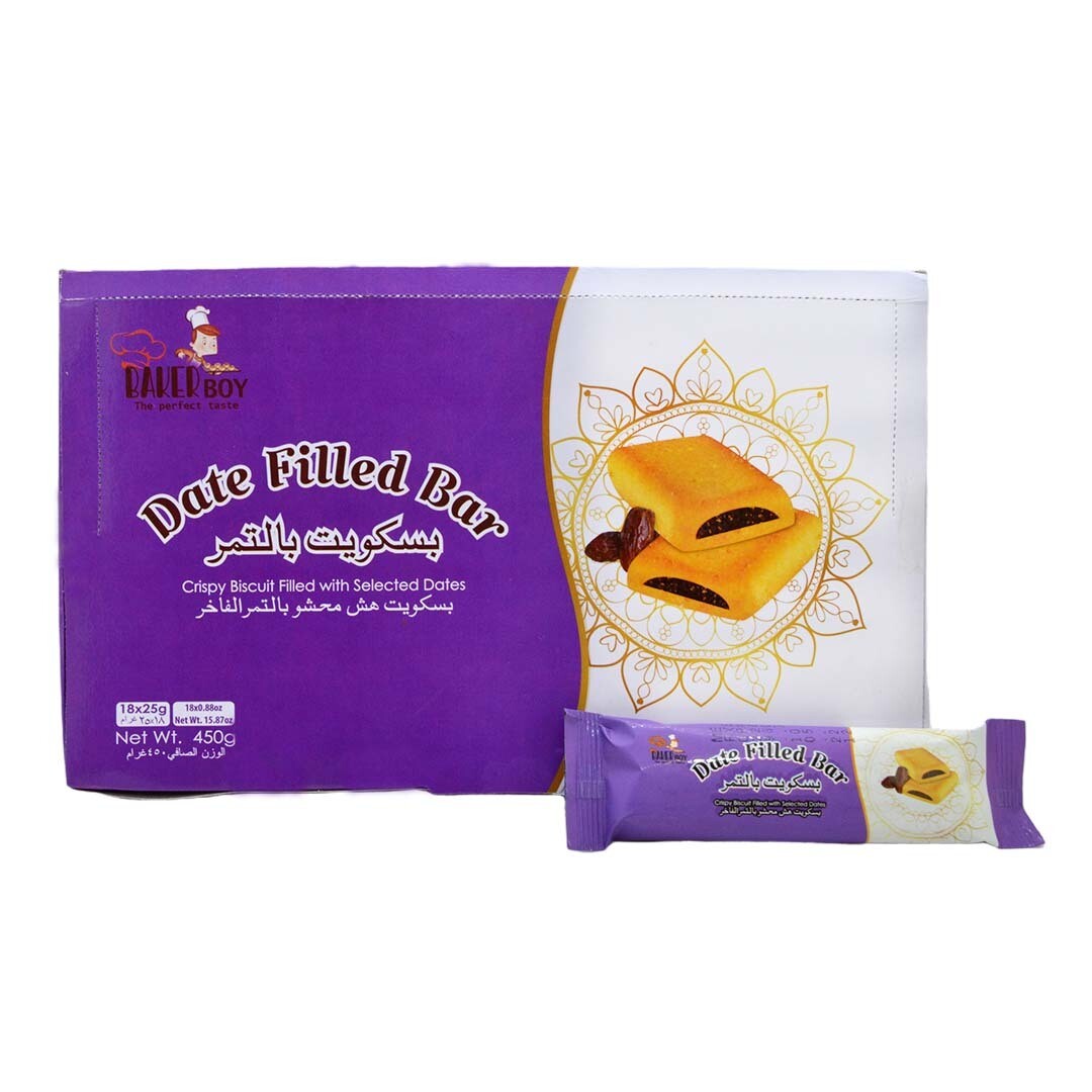 Date Filled Bar Original 25gm x 18 Packs