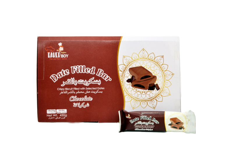 Date Filled Bar Chocolate 25gm x 18 Packs