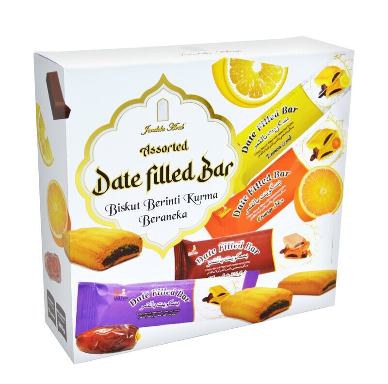 Jendela Arab - Assorted Date Filled Bar in Box 8pcs