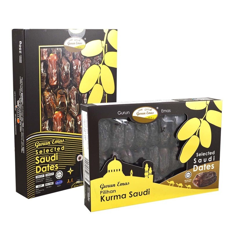 Gurun Emas Selected Saudi Dates 250gm