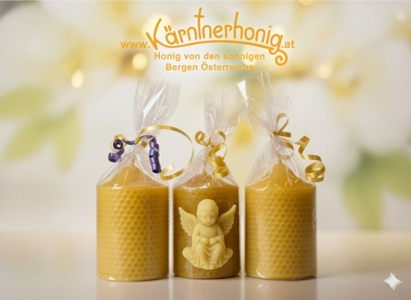 Kerze klein 4 mit Motiv