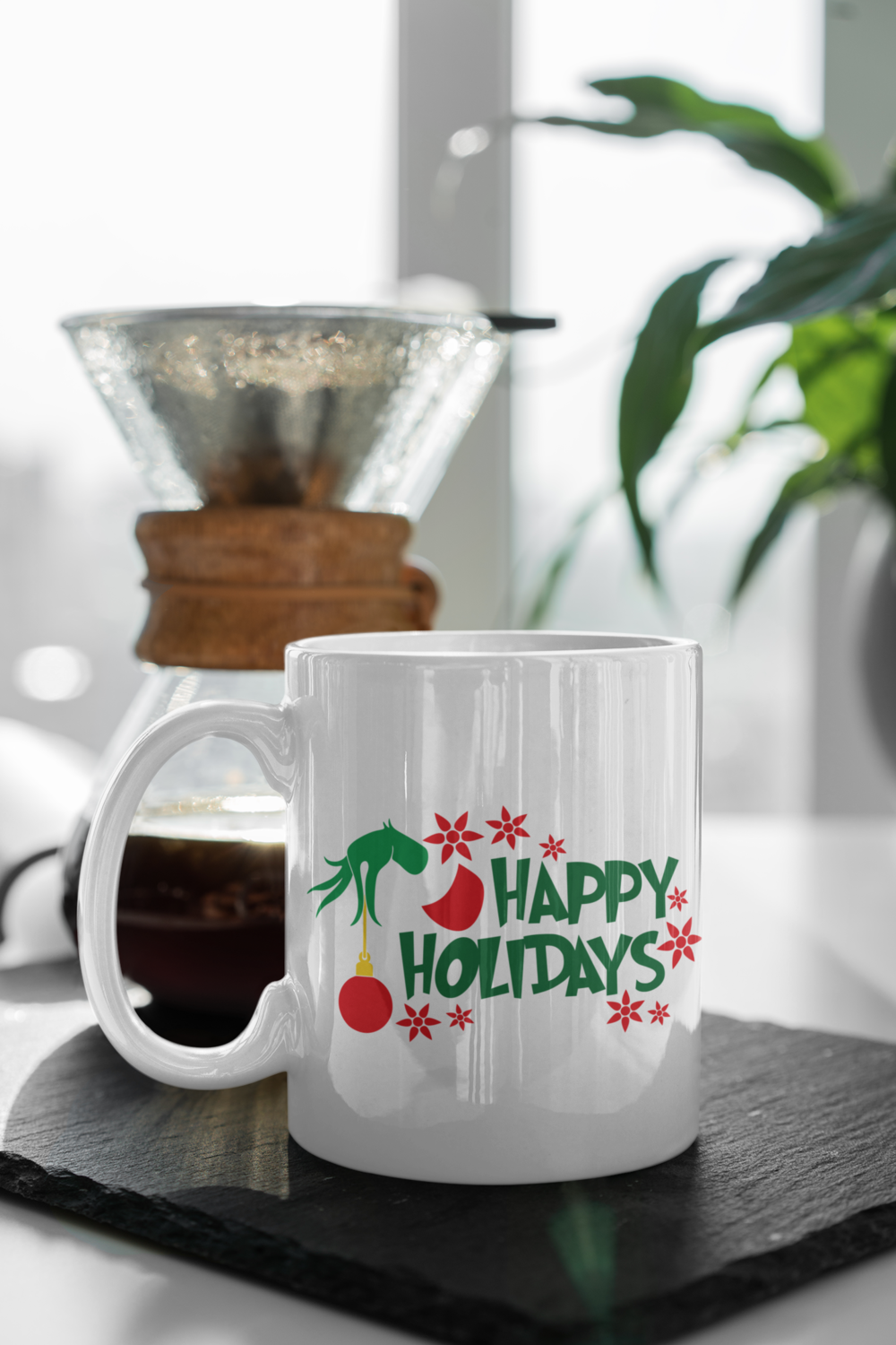 Happy Holidays Grinch Cup