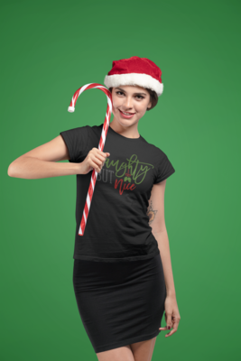 Naughty but Nice Christmas Tee Women's