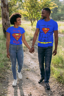 Superman and Supergirl Couple's Tees Superman and Supergirl Couple's Tees