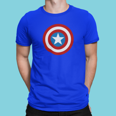 Plain Captain Amercia  Shirt
