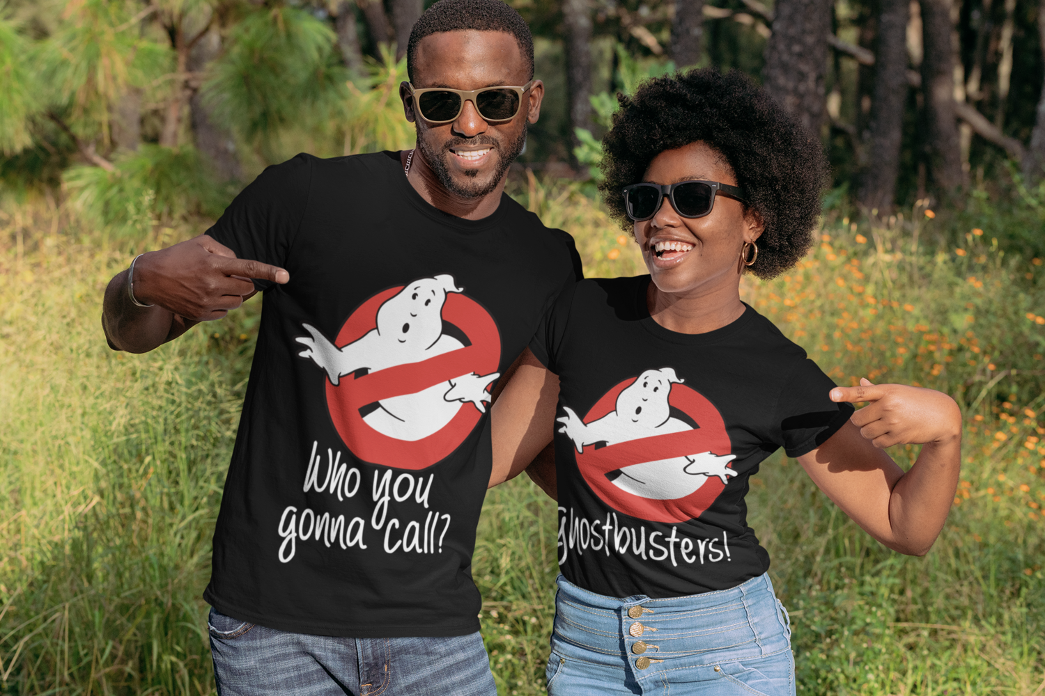 Ghost Busters Couple's Tee