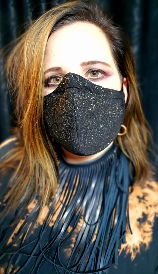 Glitter Black Mask Glitter Black Mask