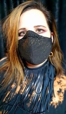 Glitter Black Mask Glitter Black Mask