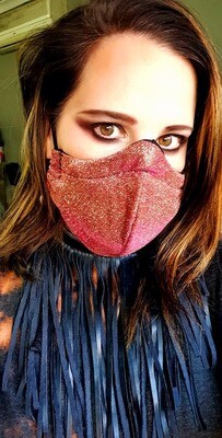 Glitter Red Mask Glitter Red Mask