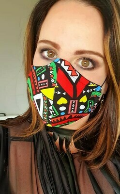 Red Traditional Mask Red Traditional Mask