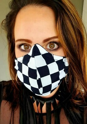 Navy Blocks Mask Navy Blocks Mask