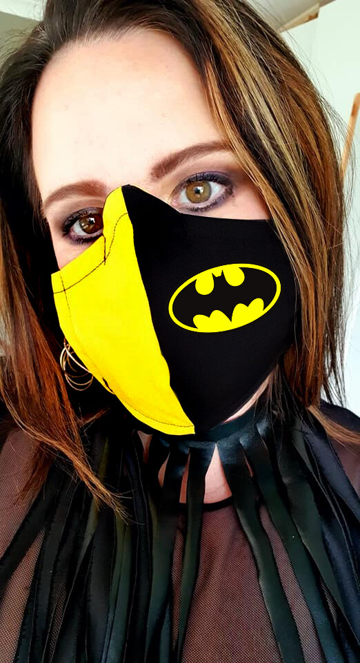 Black and Yellow Batman Mask