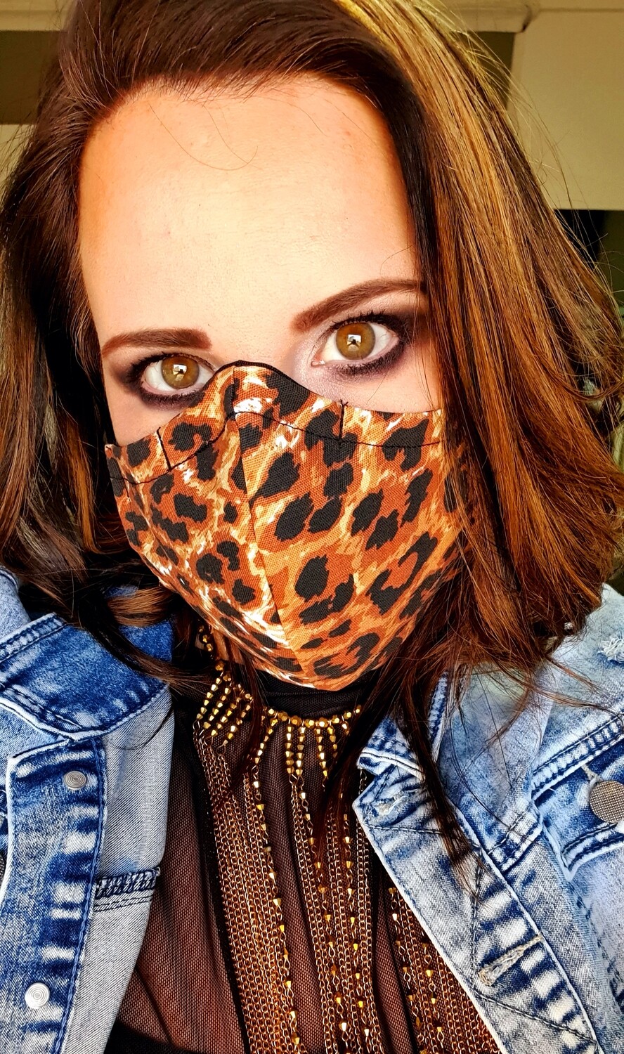 Small Animal Print Mask