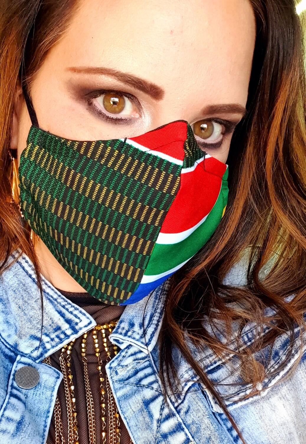 South African Flag Mask South African Flag Mask