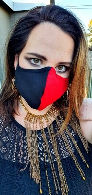 Red and Black Mask Red and Black Mask