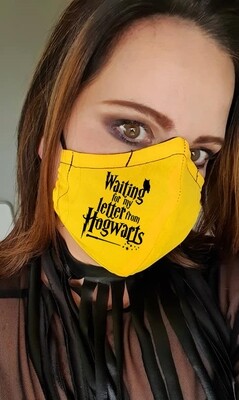Hogwarts letter yellow Mask Hogwarts letter yellow Mask