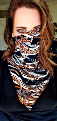 Reversible Rope Detail Scarf Mask Reversible Rope Detail Scarf Mask
