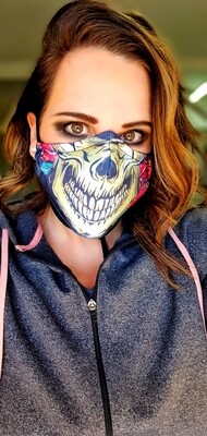 Rose Skull Sublimation Mask
