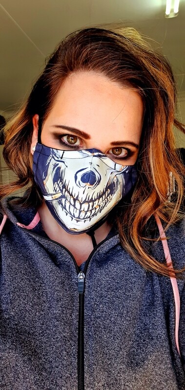 James Dean Skull Sublimation Mask