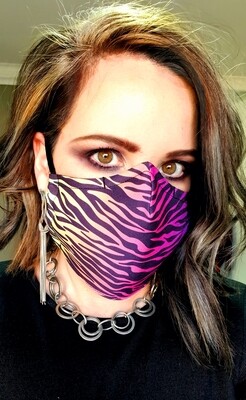 Rainbow Animal Print Sublimation Mask Rainbow Animal Print Sublimation Mask