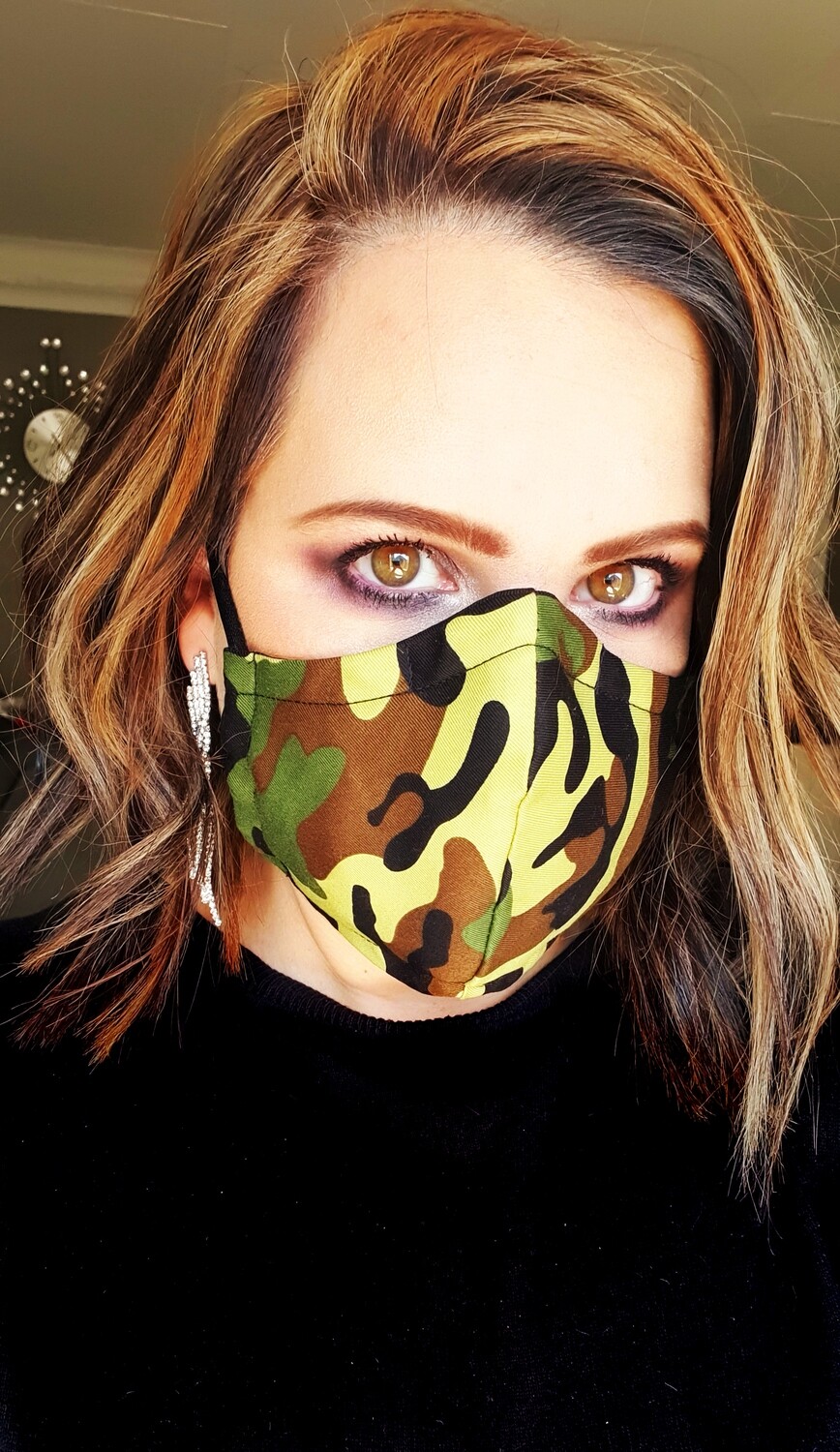 Bright Green Camo Mask Bright Green Camo Mask