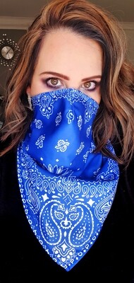 Unisex Blue Bandana Mask Unisex Blue Bandana Mask