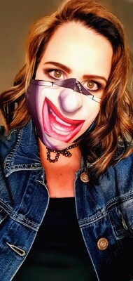 Catwoman Smile Sublimation Mask Catwoman Smile Sublimation Mask