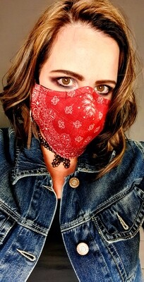 Red Distressed Sublimation Mask Red Distressed Sublimation Mask