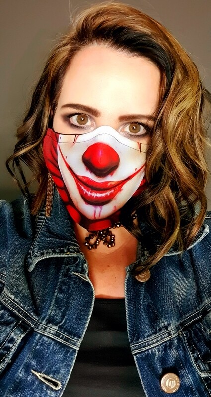 Scary Clown Sublimation Mask