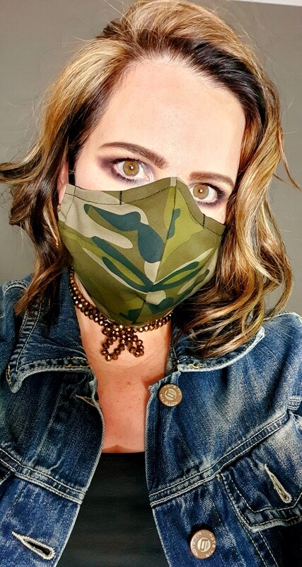 Light Green Camo Mask