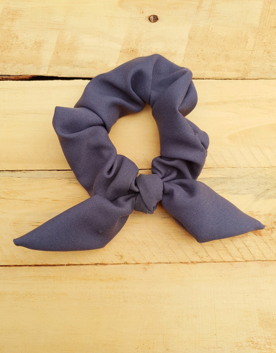 Grey School Scrunchie