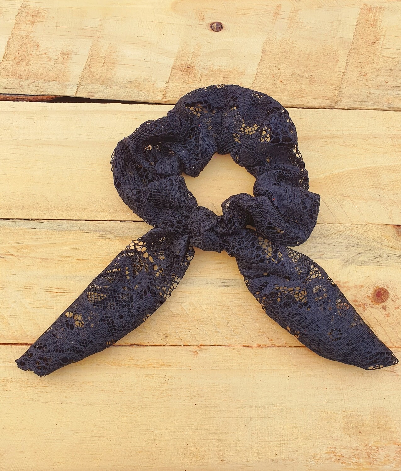 Black Lace Scrunchie