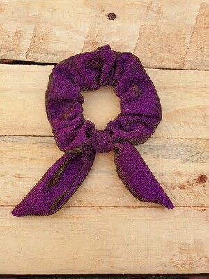 Purple Glitter Scrunchie