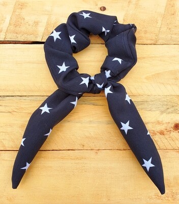 Black Stars Scrunchy