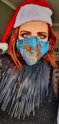 Am I Jolly Enough  Deer Sublimation Mask Am I Jolly Enough  Deer Sublimation Mask