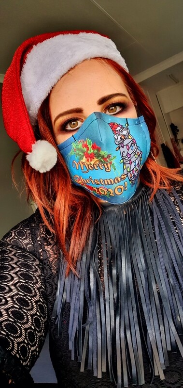 Christmas 2020 Hippo Sublimation Mask