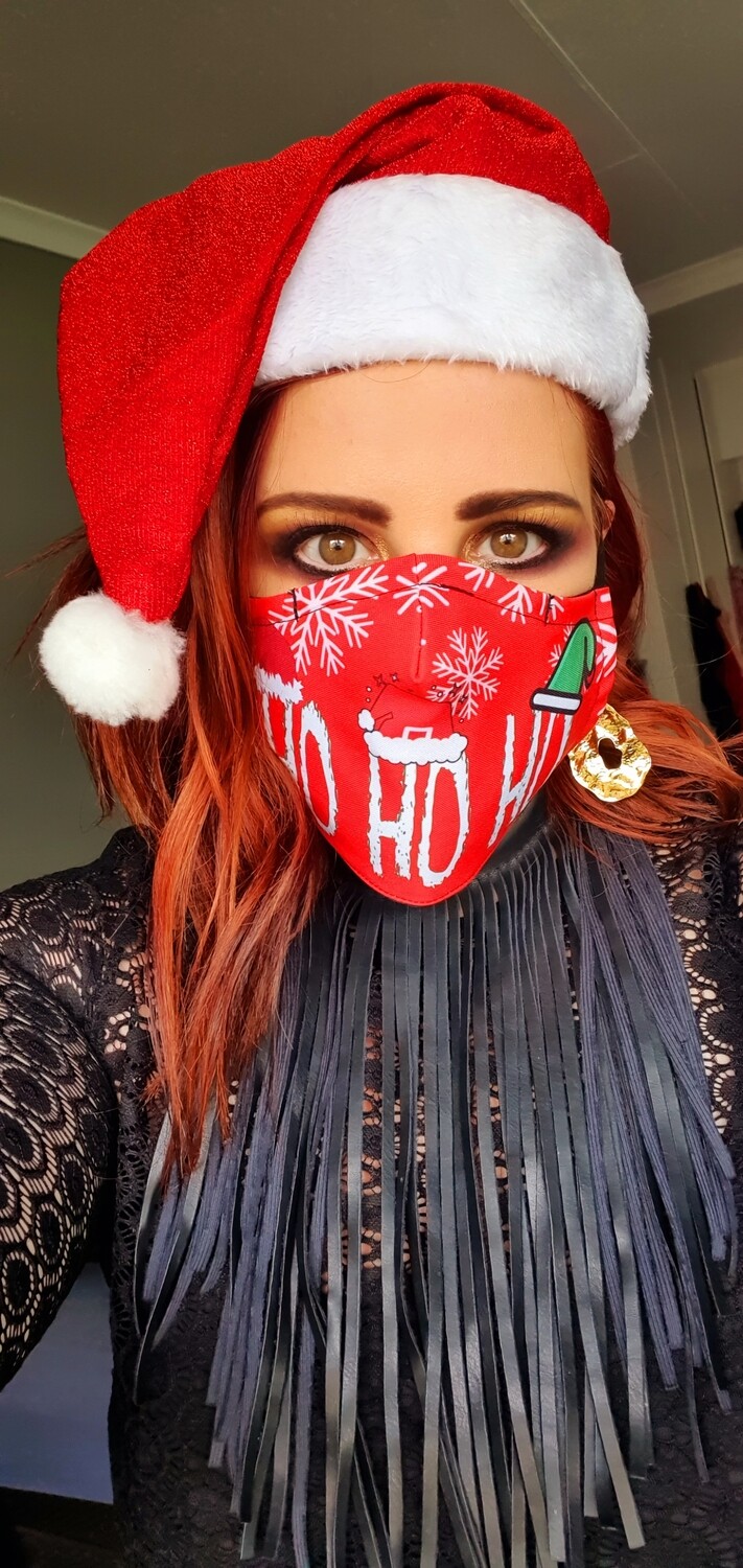 HO HO HO Sublimation Mask HO HO HO Sublimation Mask