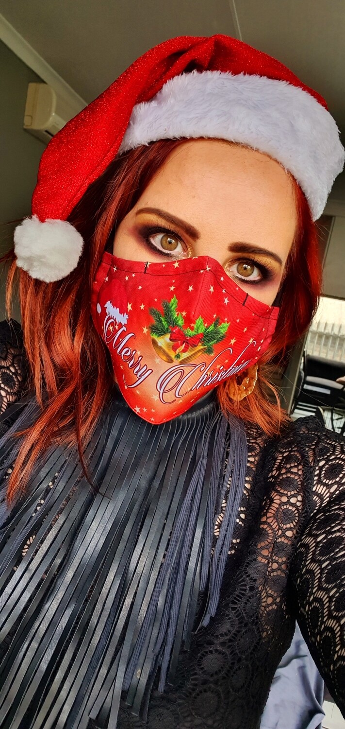 Merry Christmas Sublimation Mask Merry Christmas Sublimation Mask