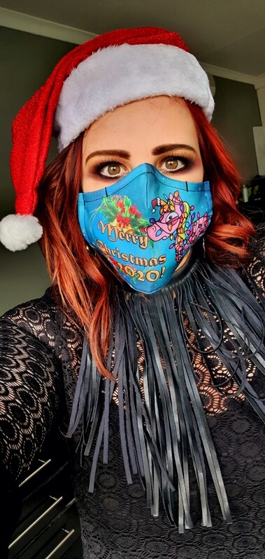 Christmas 2020 Unicorn Sublimation Mask