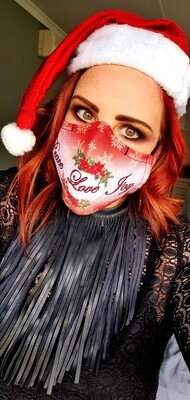 Peace Love Joy Sublimation Mask